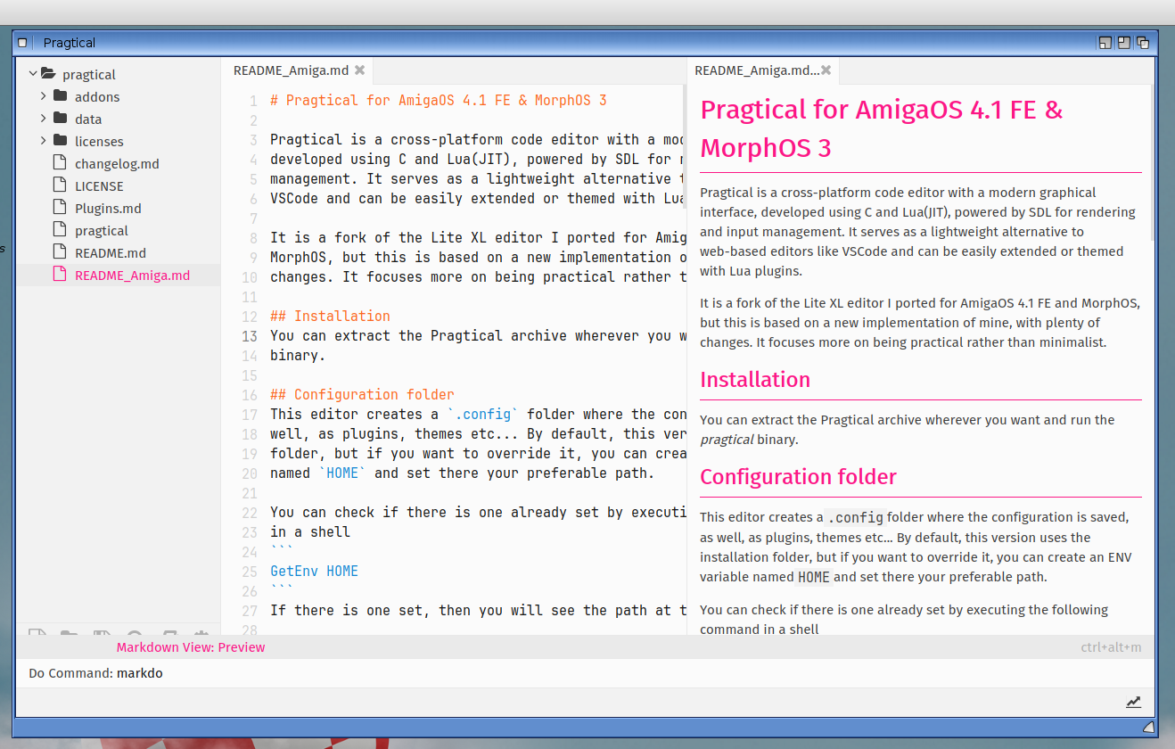 Markdown preview
